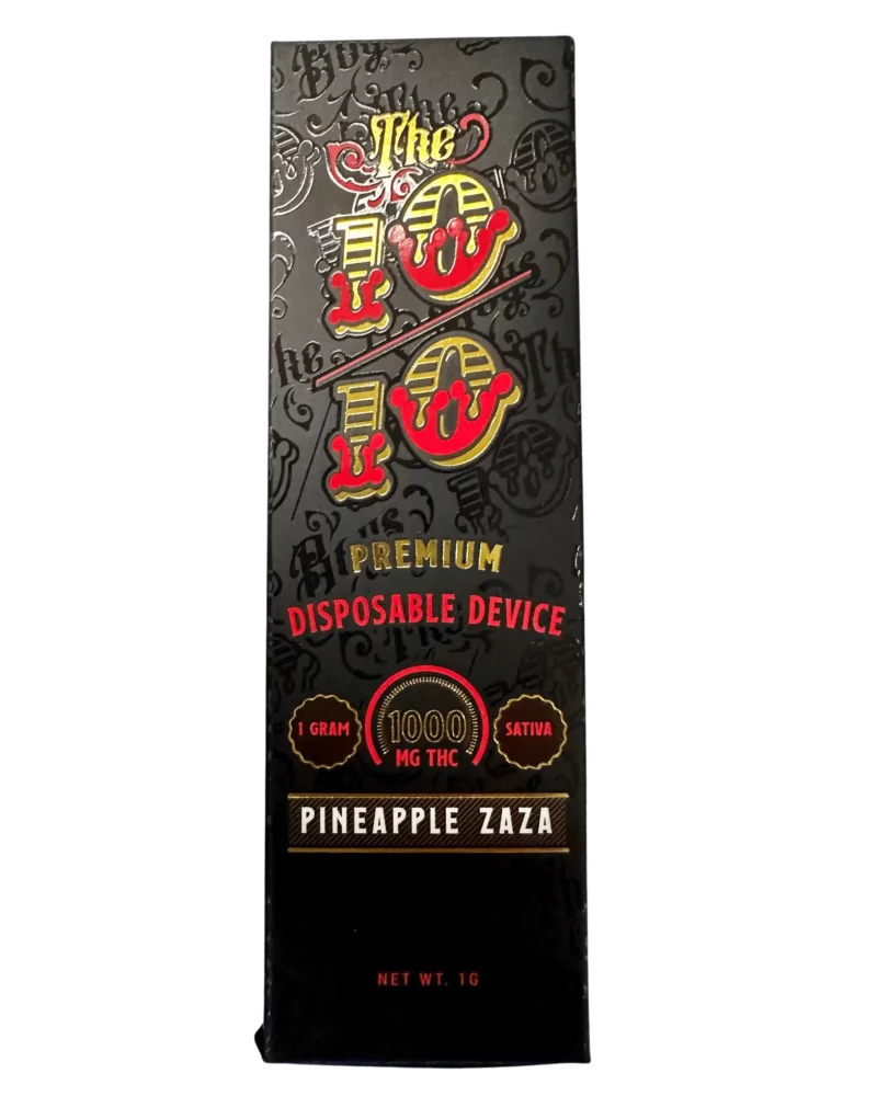 The 10/10 Boys Disposable THC Vape – Pineapple Zaza (Indica)